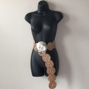 Leather Concho Southwestern Belt